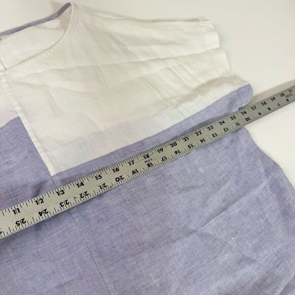 J Jill Pure Top Womens XL Linen Oversized Pullover Crewneck Flowy Lagenlook - Picture 5 of 8